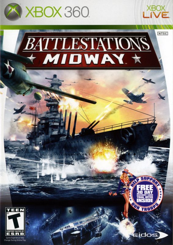 Battlestations: Midway box art for Xbox 360